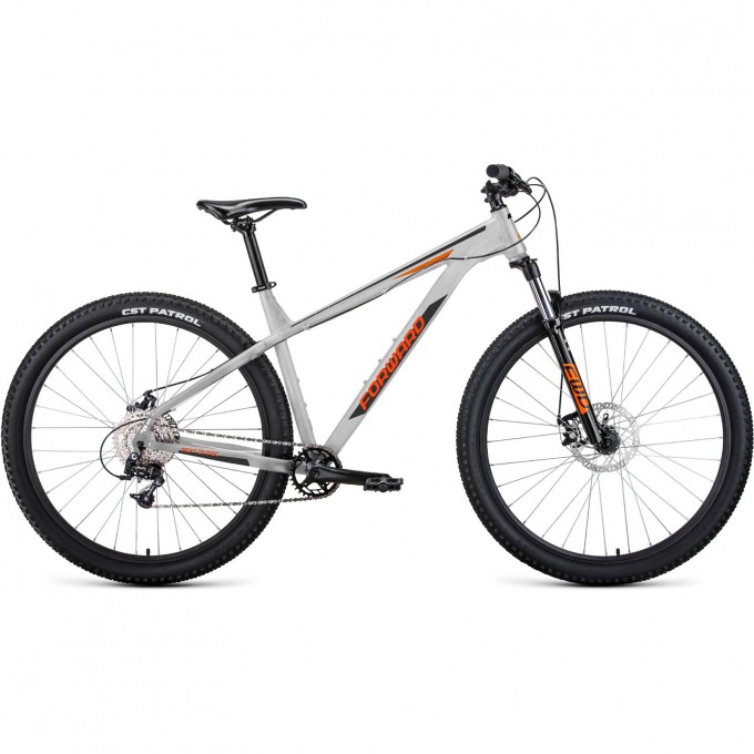 Велосипед FORWARD NEXT 29 X D (2022) хром/оранжевый, с рамой 19" RBKW1M39I003