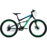 Велосипед FORWARD RAPTOR 24 2.0 disc, рама 15", 2020-2021, черный/фиолетовый RBKW1F146004