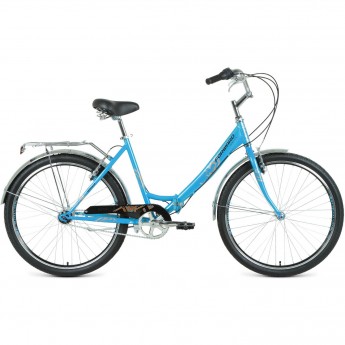 Велосипед FORWARD SEVILLA 26 3.0, рама 18.5", 2020-2021, синий/серый