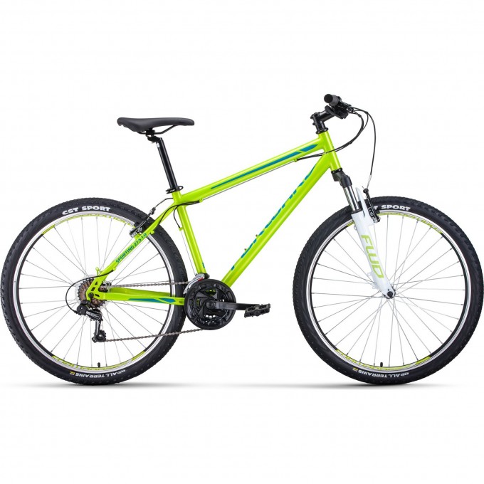 Велосипед FORWARD SPORTING 27,5 1.0 (2021) зеленый/бирюзовый с рамой 15" 74417 ZELENYII/BIRYUZOVYII 15