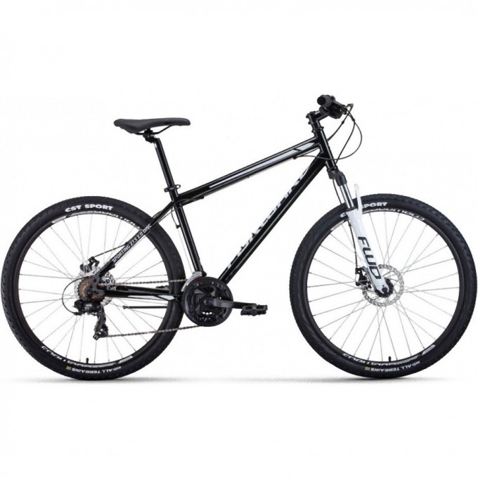 Велосипед FORWARD SPORTING 27,5 2.0 D (27,5" 8 ск. рост. 17") 2023, черный/белый RB3R78136XBKXWH