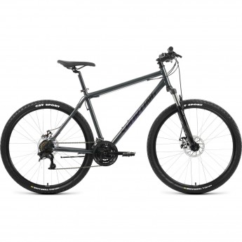 Велосипед FORWARD SPORTING 27,5 2.2 D (2022) темно-серый/черный с рамой 17"