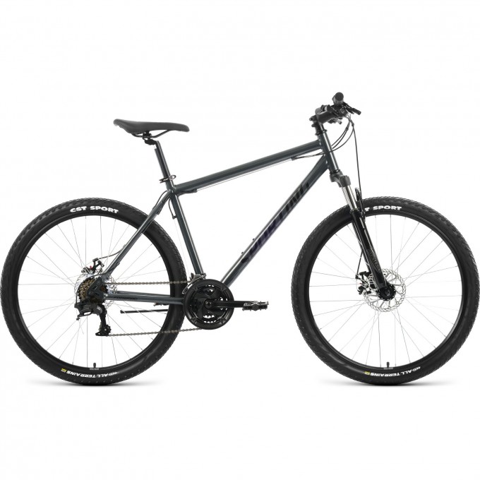 Велосипед FORWARD SPORTING 27,5 2.2 D, рама 19", 2022, темно-серый/черный RBK22FW27869