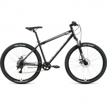 Велосипед FORWARD SPORTING 27,5 2.2 disc (2021) черный/белый с рамой 17"