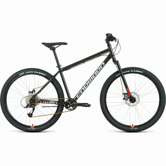 Велосипед FORWARD SPORTING 27,5 X D, рама 17", 2022, черный/оранжевый RBK22FW27884