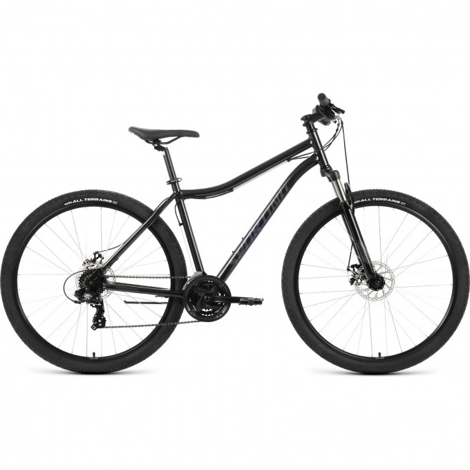 Велосипед FORWARD SPORTING 29 2.0 D (2022) черный/темно-серый с рамой 17" 94946 CHERNYII/TEMNO-SERYII 17