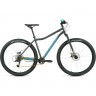 Велосипед FORWARD SPORTING 29 X D (2022) темно-серый/зеленый с рамой 17" RBK22FW29968