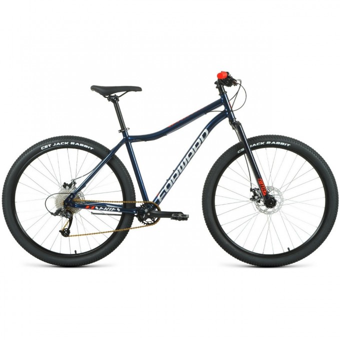 Велосипед FORWARD SPORTING 29 X FR рама 21", 2022, темно-синий/красный RBKW1M198014-FR
