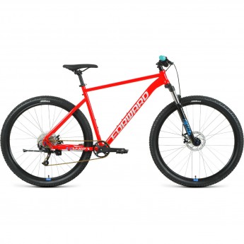 Велосипед FORWARD SPORTING 29 XX, рама 19", 2020-2021, красный/синий