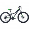 Велосипед FORWARD TWISTER 24 2.2 disc (2021) черный/ярко-зеленый 75174 CHERNYII/ZELENYII