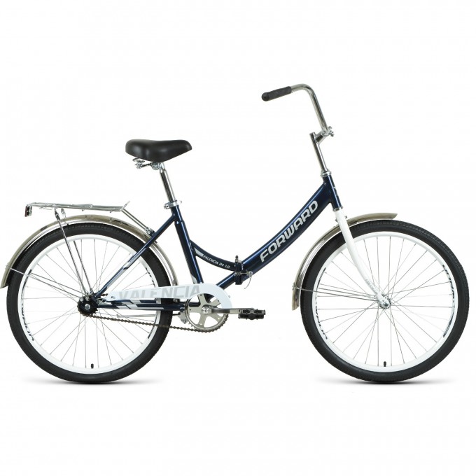 Велосипед FORWARD VALENCIA 24 1.0 (2021) темно-синий/серый 74425 TEMNO-SINII/SERYII