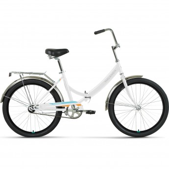 Велосипед FORWARD VALENCIA 24 1.0, рама 16", 2022, белый/оранжевый