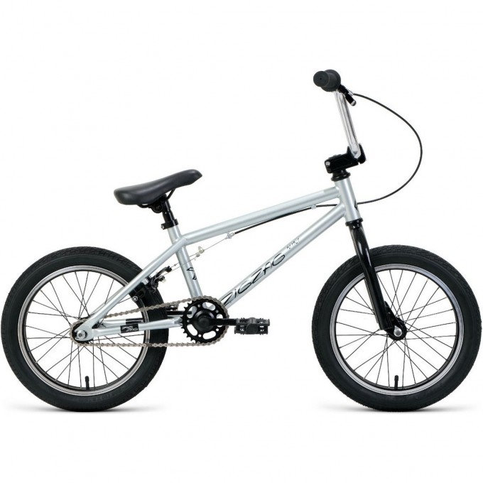 Велосипед FORWARD ZIGZAG 16, рама 15.3", 2022, серый/черный ...