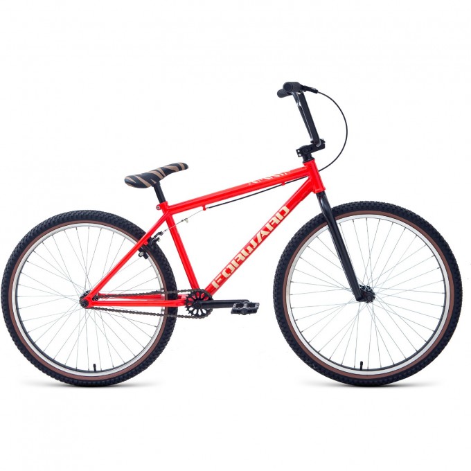 Велосипед FORWARD ZIGZAG 26, 2020-2021, красный/бежевый RBKW1X161002