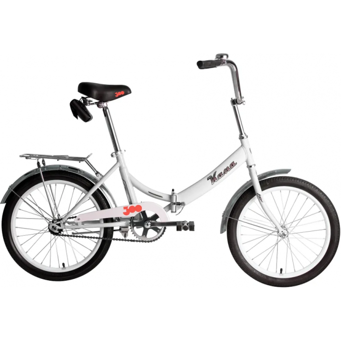 Велосипед складной FORWARD KAMA 20 (20" 1 ск. рост. 14") 2023, белый/серебристый RB3K013E9XWHXSR