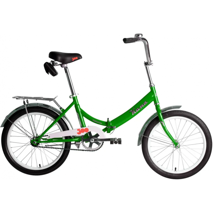 Велосипед складной FORWARD KAMA 20 (20" 1 ск. рост. 14") 2023 зеленый/серебристый RB3K013E9XGNXSR