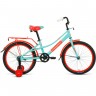 Велосипеды FORWARD AZURE 20 (2021) зеленый/красный с рамой 10.5" 74442 ZELENYII/KRASNYII
